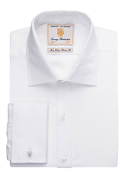 Andora Double Cuff Shirt - White H/B