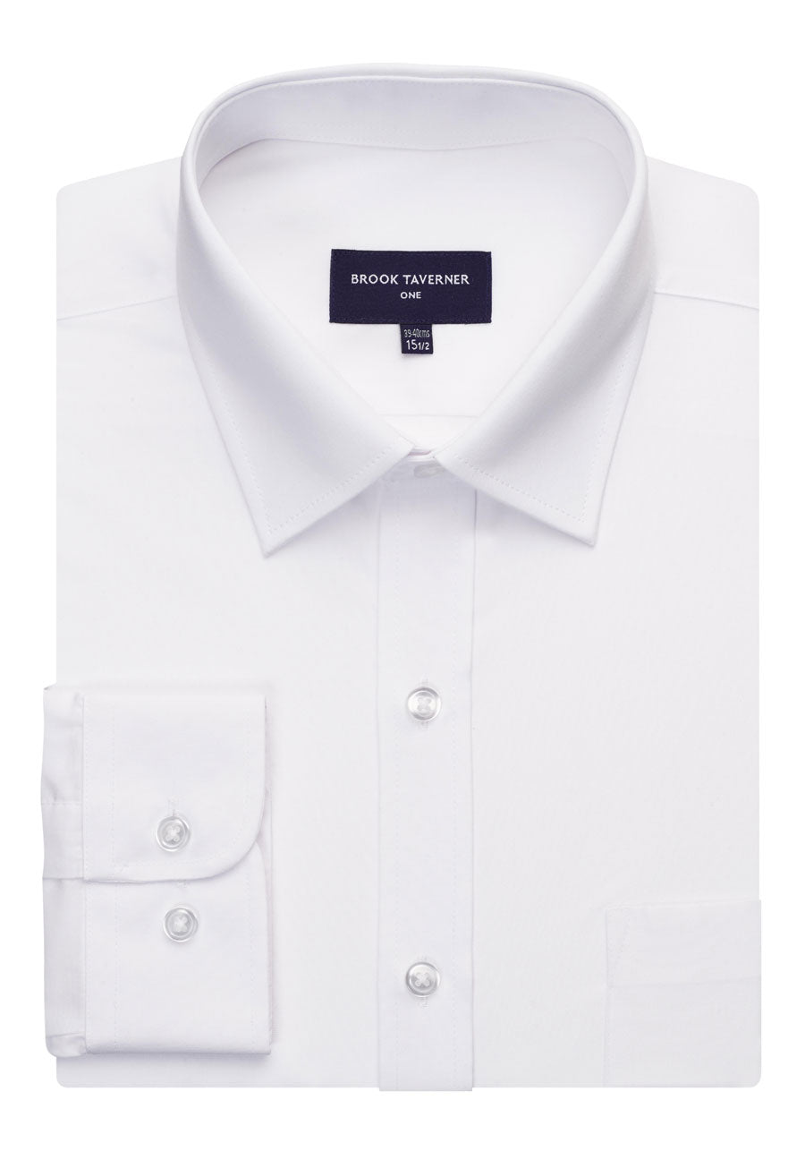 juno men's l/s shirt - white