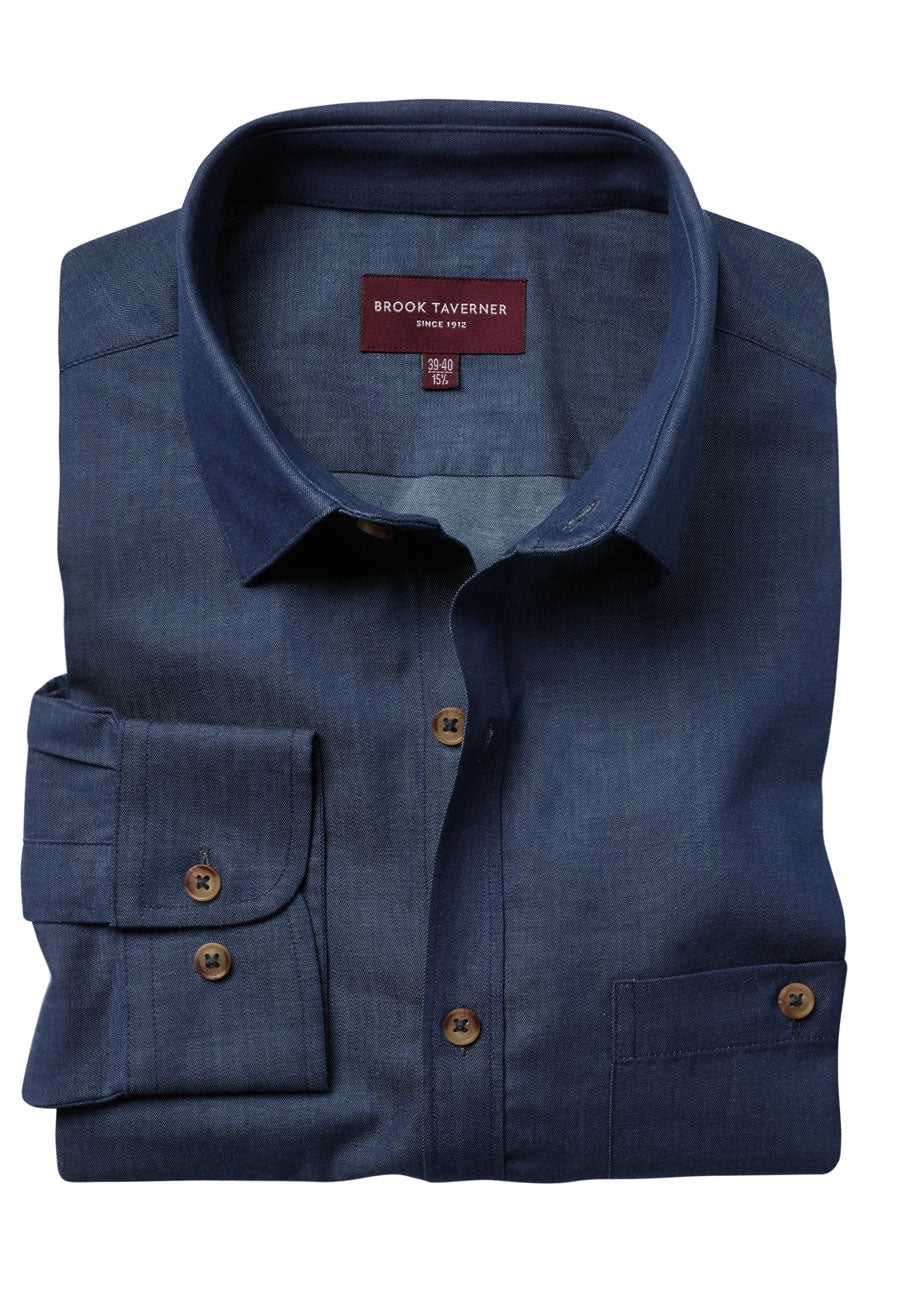 Jasper Men's L/S Shirt - Denim