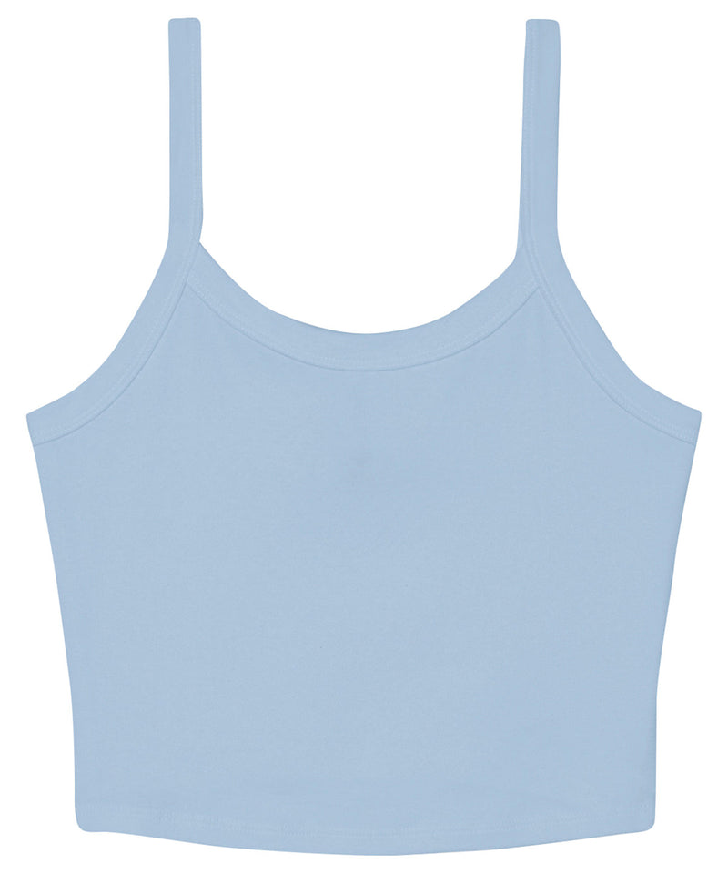 Women’s micro rib spaghetti strap tank