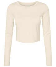Women’s micro rib long sleeve baby t-shirt
