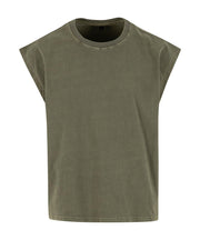 Vintage cropped heavy sleeveless tee