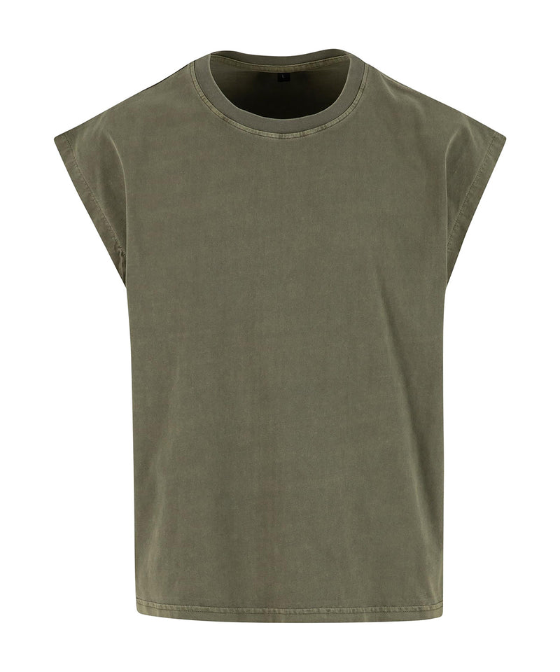 Vintage cropped heavy sleeveless tee