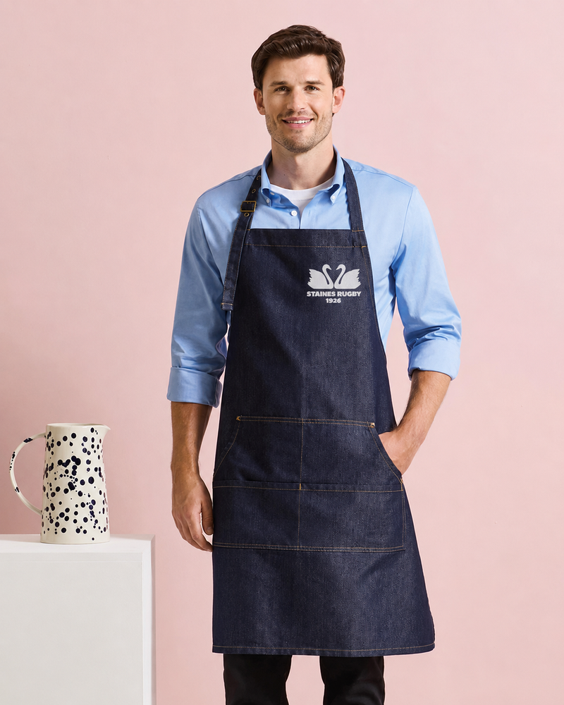 SRC Jeans stitch bib apron