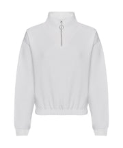Women's cropped ¼-zip sweat