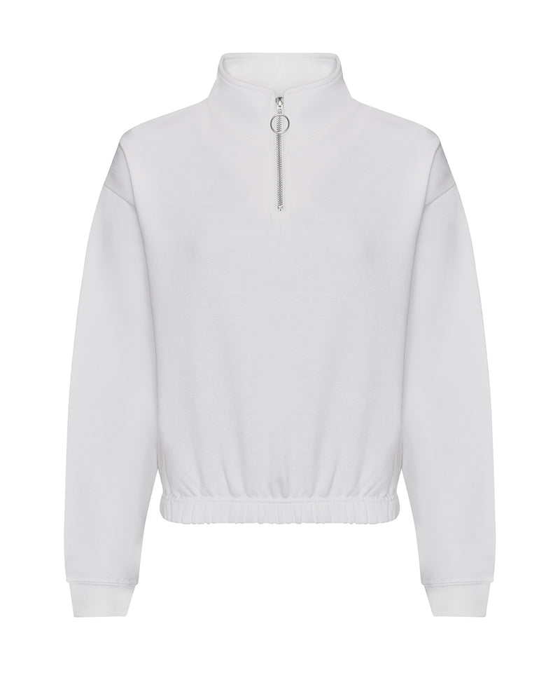 Women's cropped ¼-zip sweat