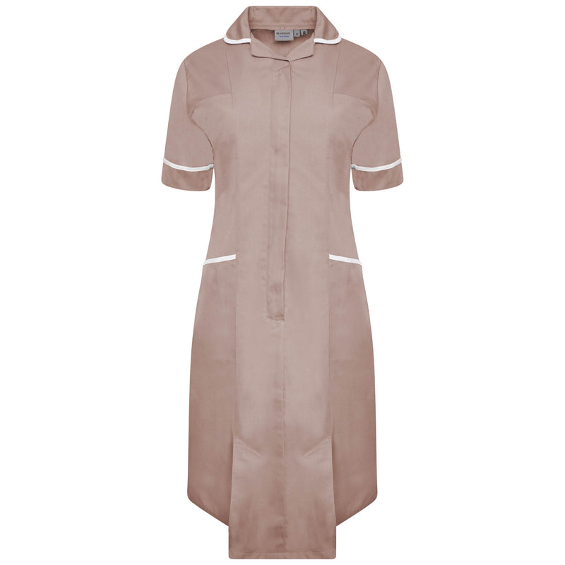 Ladies Dress with Round Collar