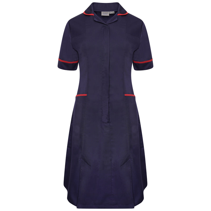 Ladies Dress with Round Collar