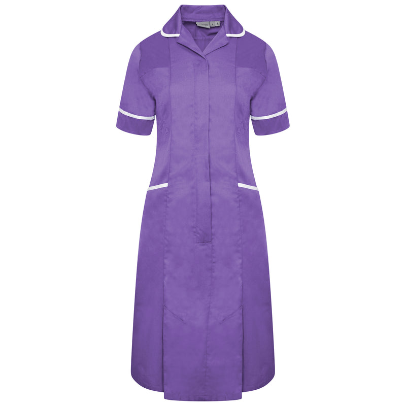 Ladies Dress with Round Collar