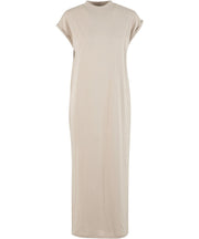 Women’s long extended shoulder dress