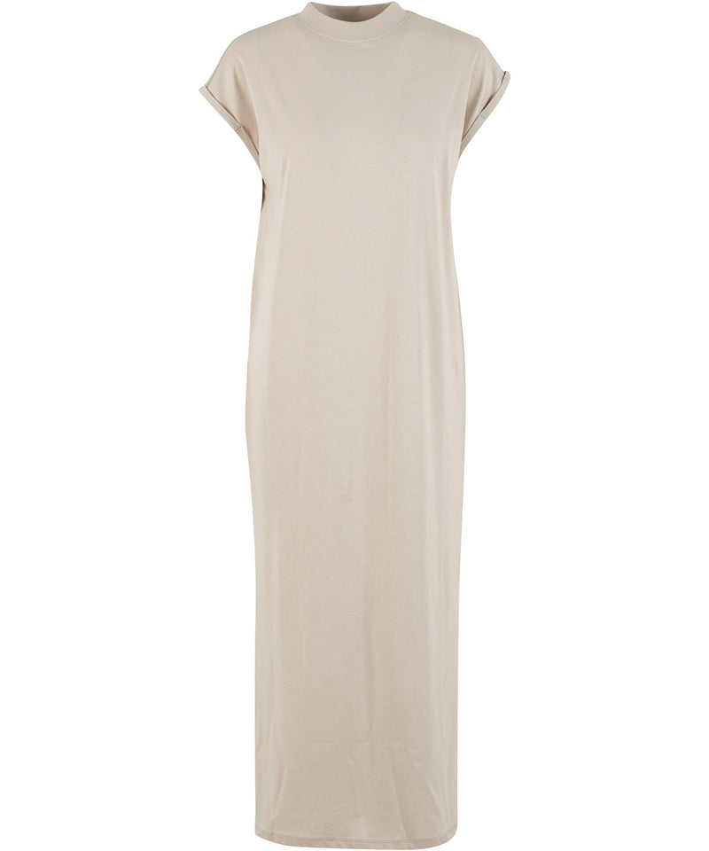 Women’s long extended shoulder dress
