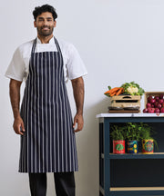 Striped bib apron