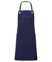 ‘Barley’ Contrast Stitch Bib Apron