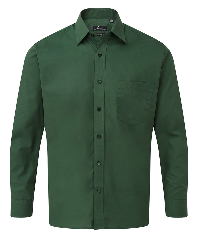Long sleeve poplin shirt