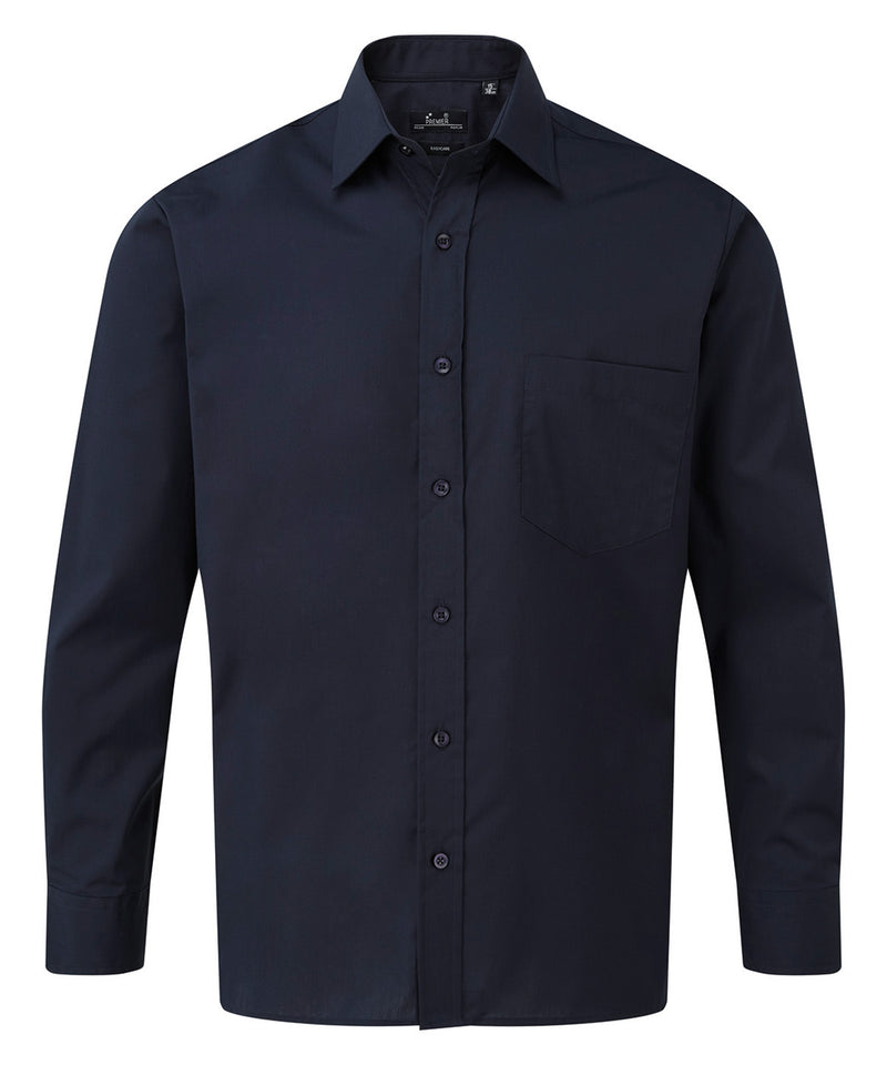 Long sleeve poplin shirt