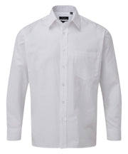 Long sleeve poplin shirt