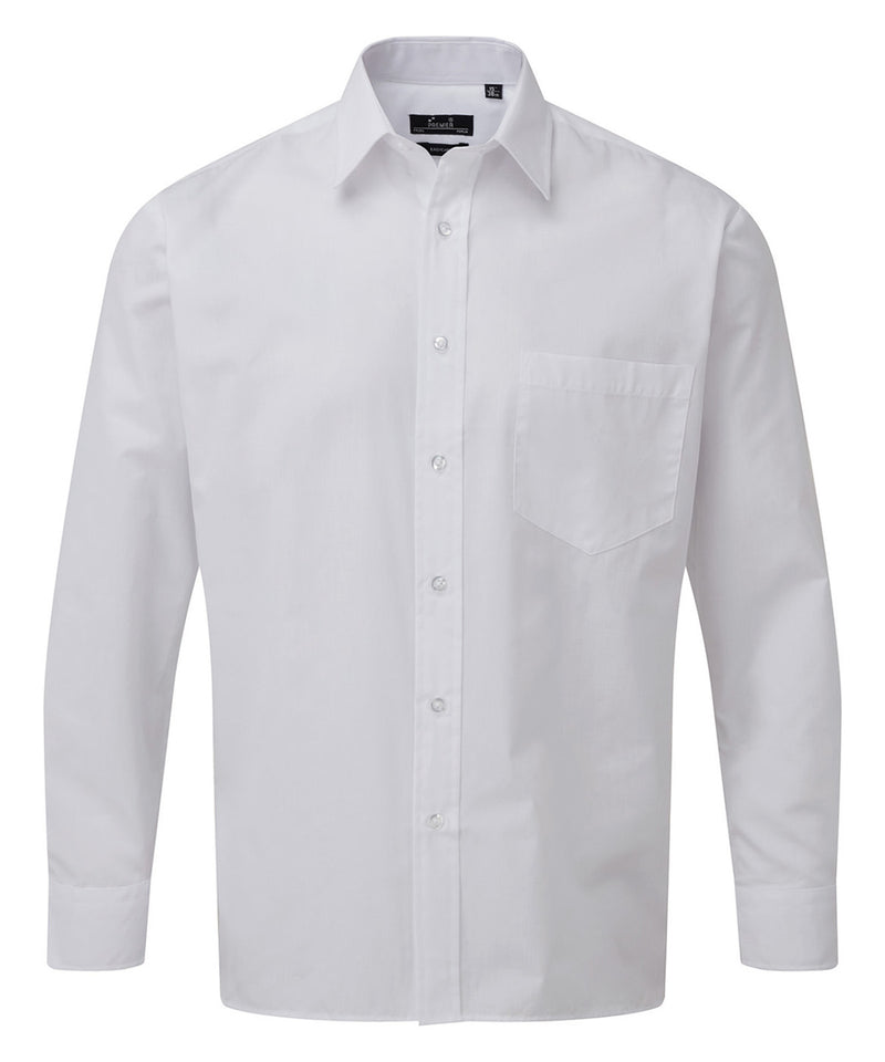 Long sleeve poplin shirt