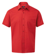 Short sleeve poplin shirt