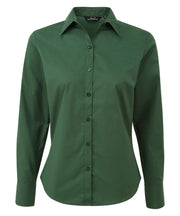Women's poplin long sleeve blouse