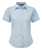 Women's short sleeve poplin blouse