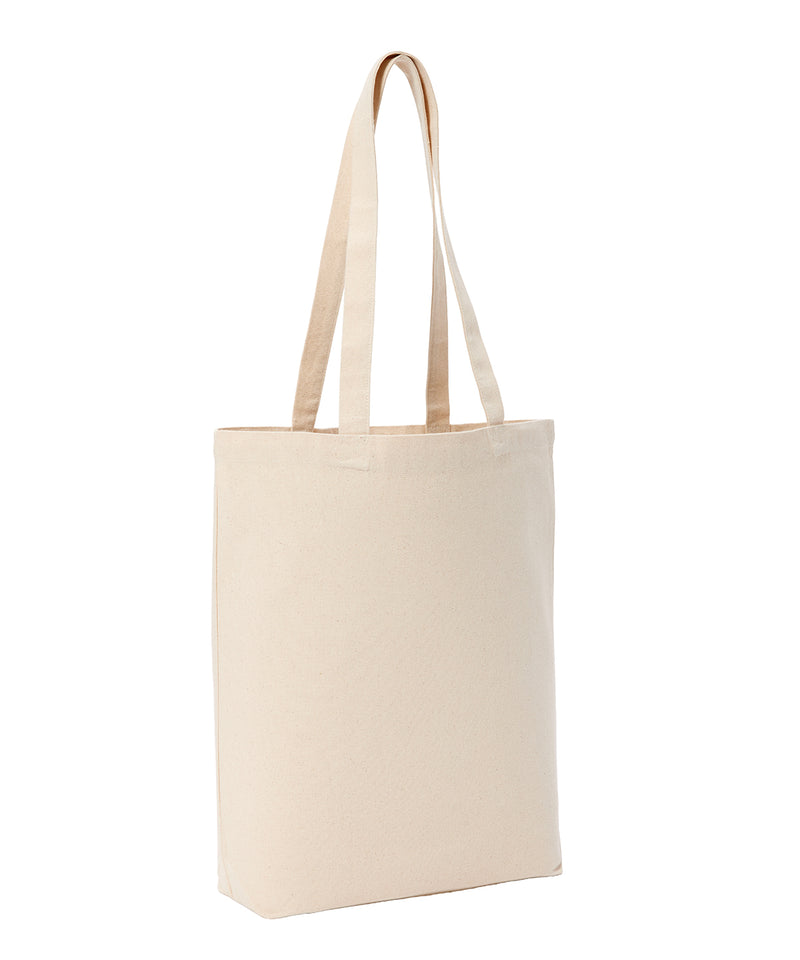 Recycled premium canvas ‘flat base’ shopper