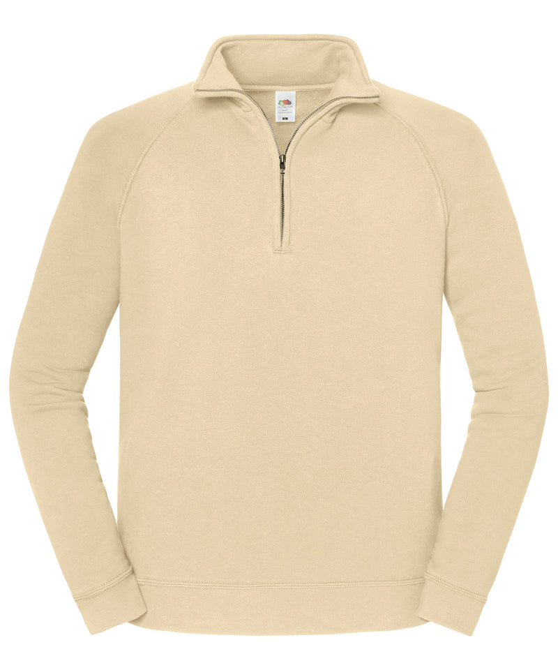 Iconic premium zip-neck sweat