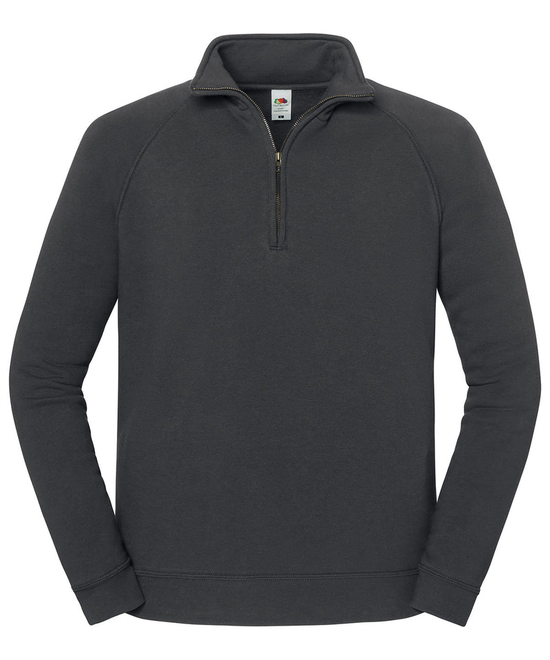 Iconic premium zip-neck sweat