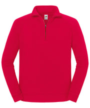 Iconic premium zip-neck sweat