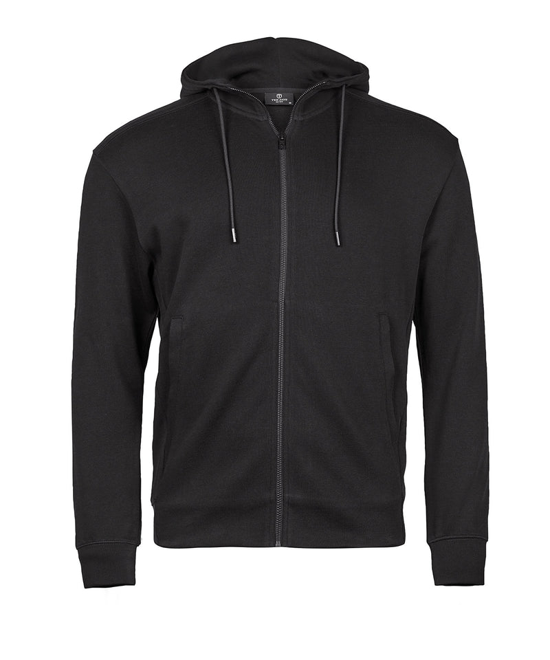 Ribbed interlock hooded full-zip (5508)