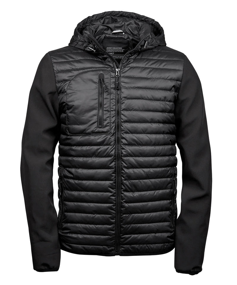 Hooded crossover jacket (9628)