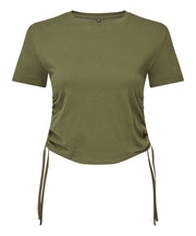 Women's TriDri® ruched crop top