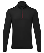 Men's TriDri® recycled long sleeve brushed back ¼ zip
