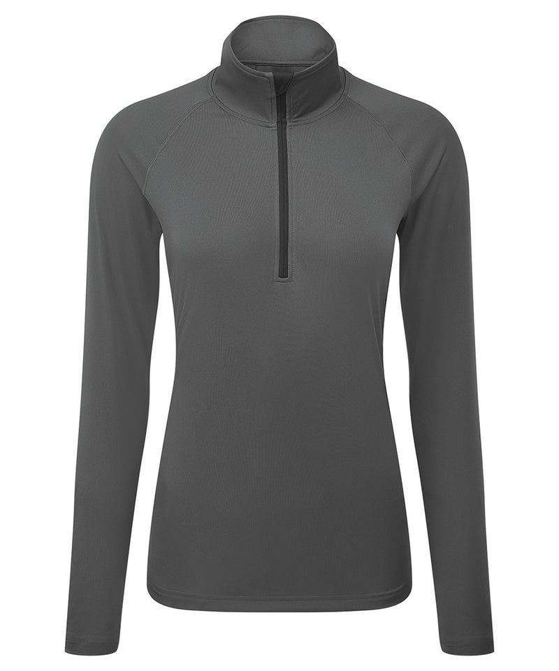 Women's TriDri® long sleeve performance ¼ zip