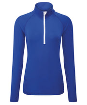 Women's TriDri® long sleeve performance ¼ zip