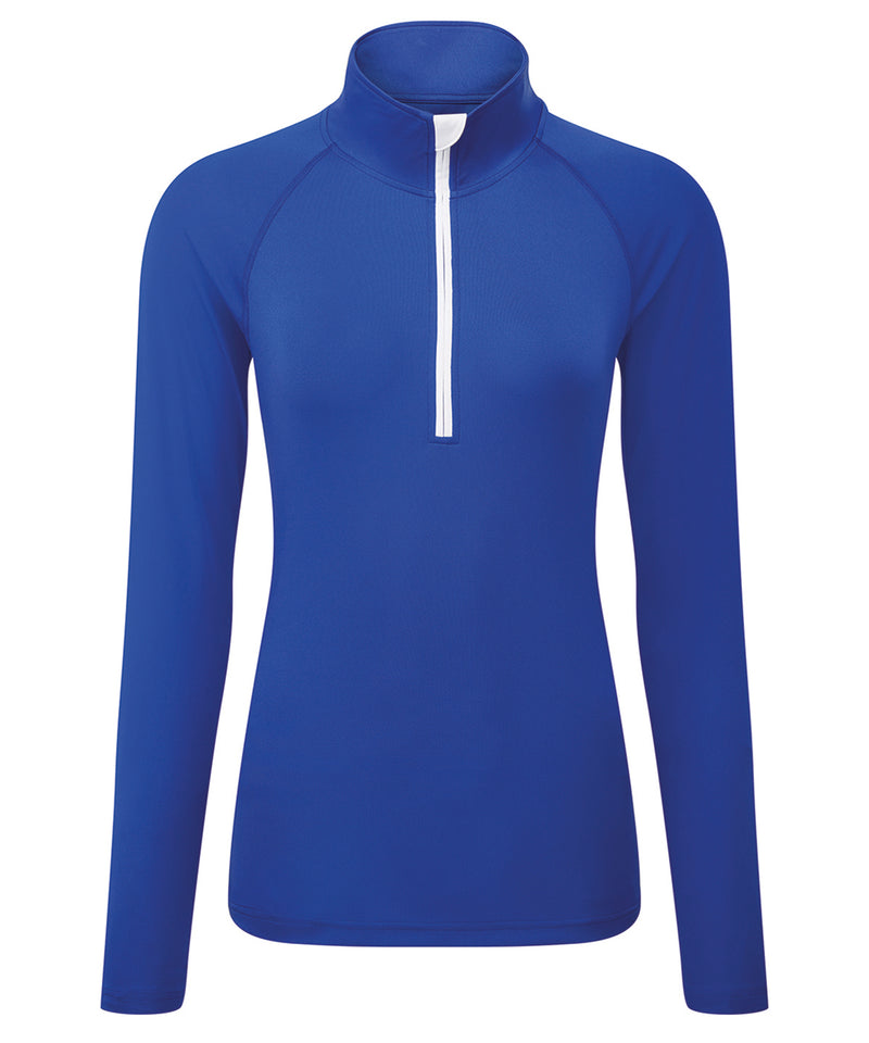 Women's TriDri® long sleeve performance ¼ zip