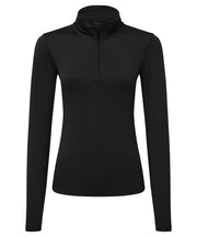 Women's TriDri® recycled long sleeve brushed back ¼ zip