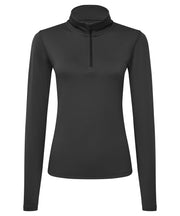 Women's TriDri® recycled long sleeve brushed back ¼ zip