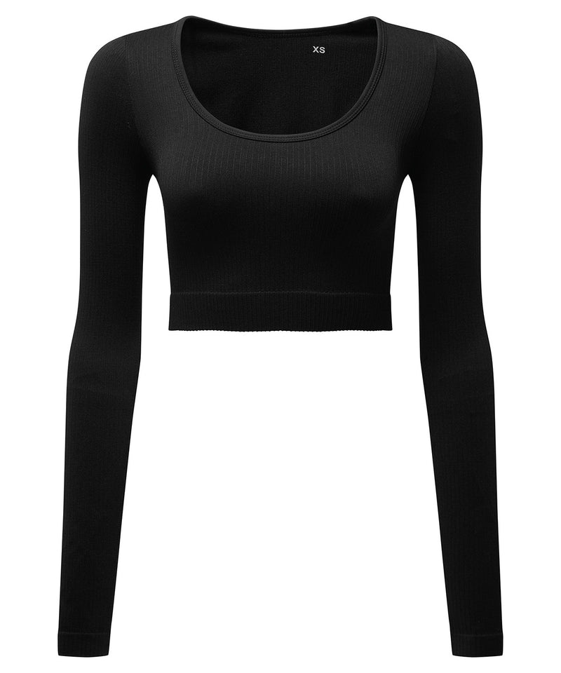 Women's TriDri® ribbed seamless 3D fit" crop top"