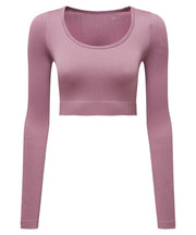 Women's TriDri® ribbed seamless 3D fit" crop top"