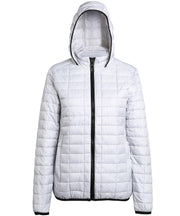 Women's honeycomb hooded jacket