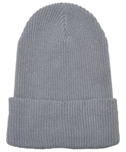 Recycled yarn ribbed knit beanie (1504RY)