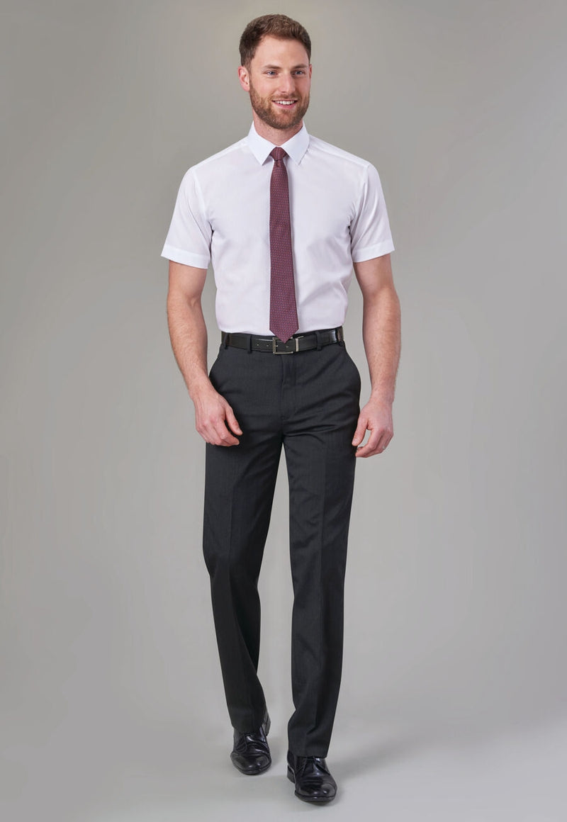 Aldwych Tailored Fit Trouser - Navy Plain
