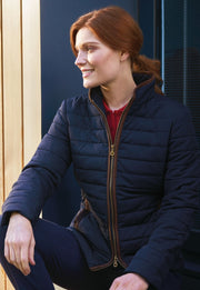 Alma Quilted Jacket - Navy
