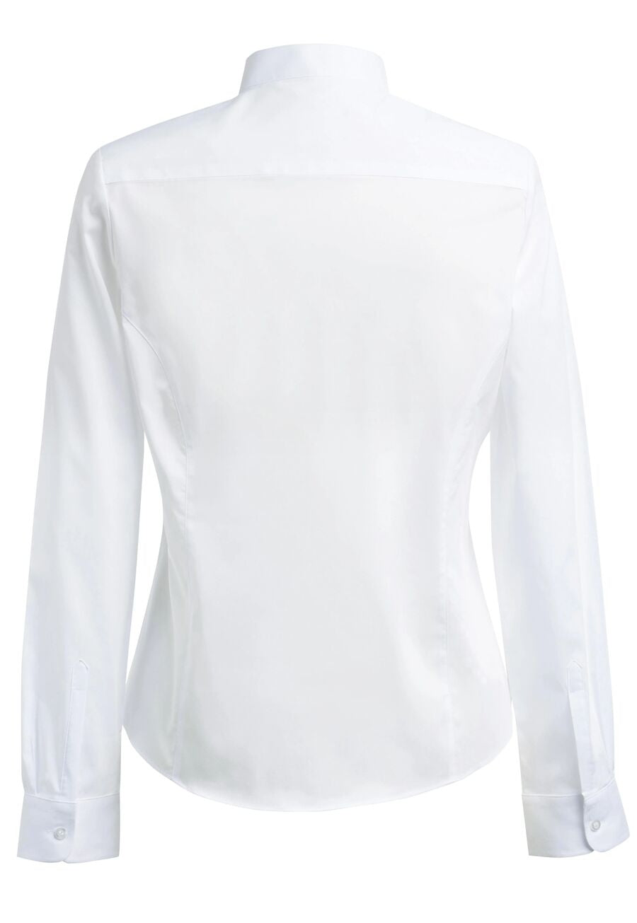 amelia ladies' l/s blouse - sky blue