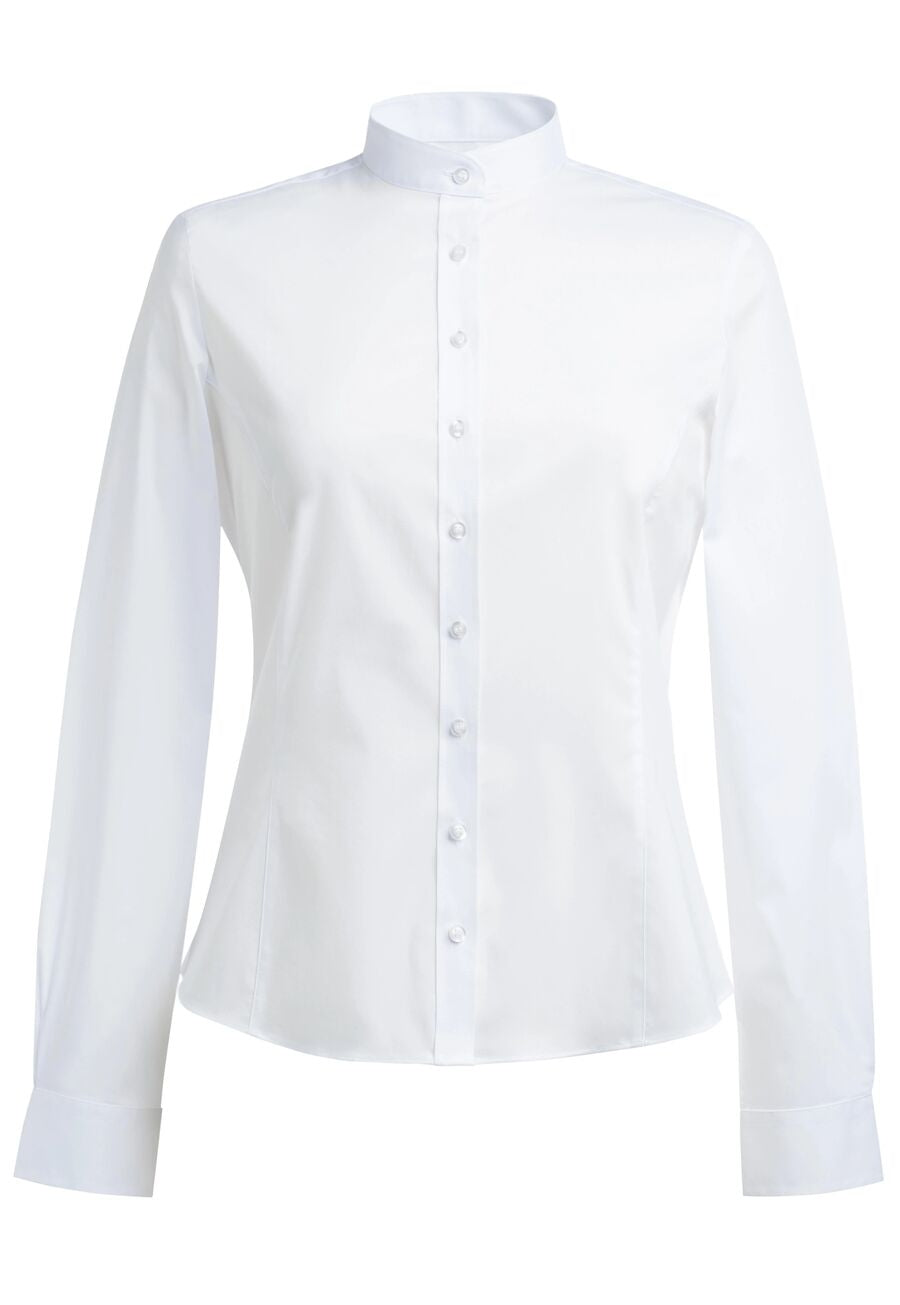 amelia ladies' l/s blouse - sky blue