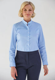 NEW Amelia Ladies' L/S Blouse - White