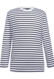 Amos Breton Top L/S - Navy/White