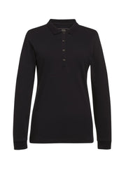 Anna L/S Polo Shirt - Black