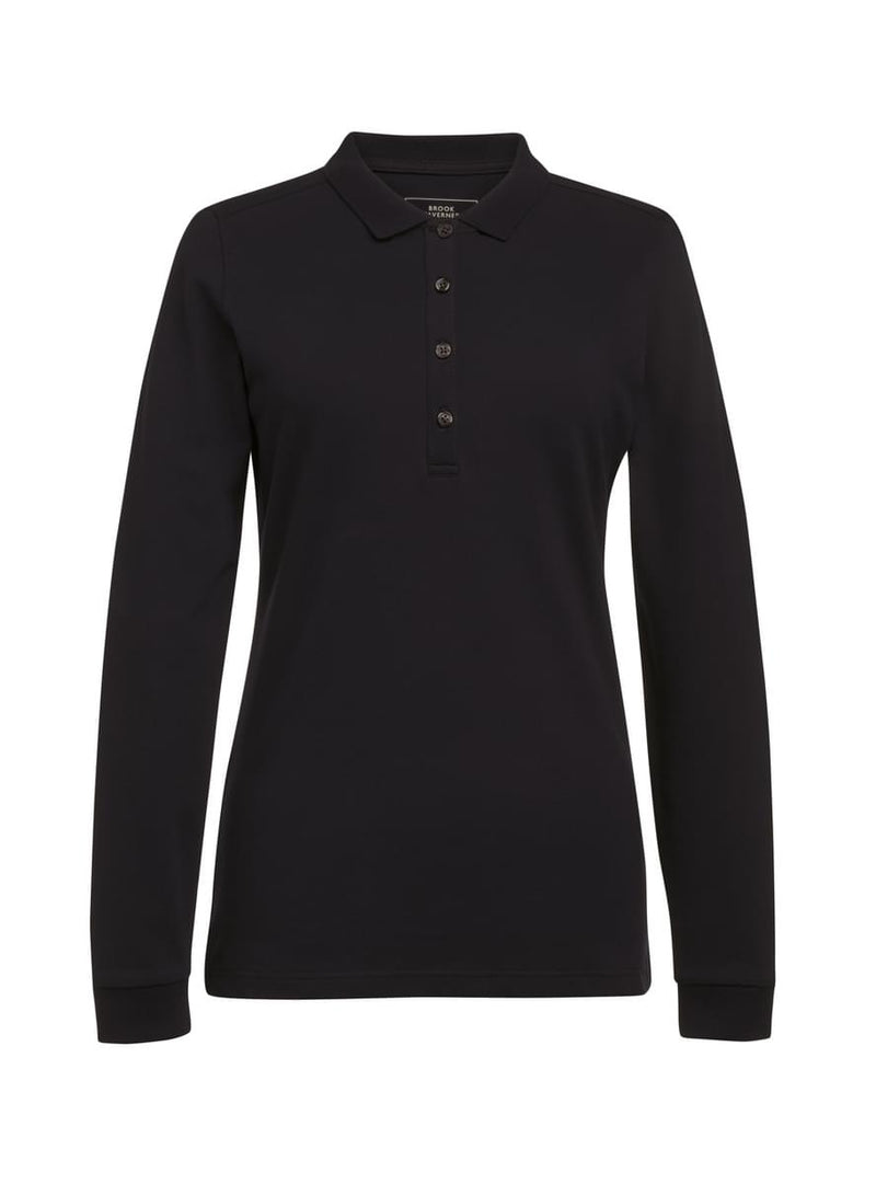 Anna L/S Polo Shirt - Black