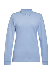 Anna L/S Polo Shirt - Sky Marl